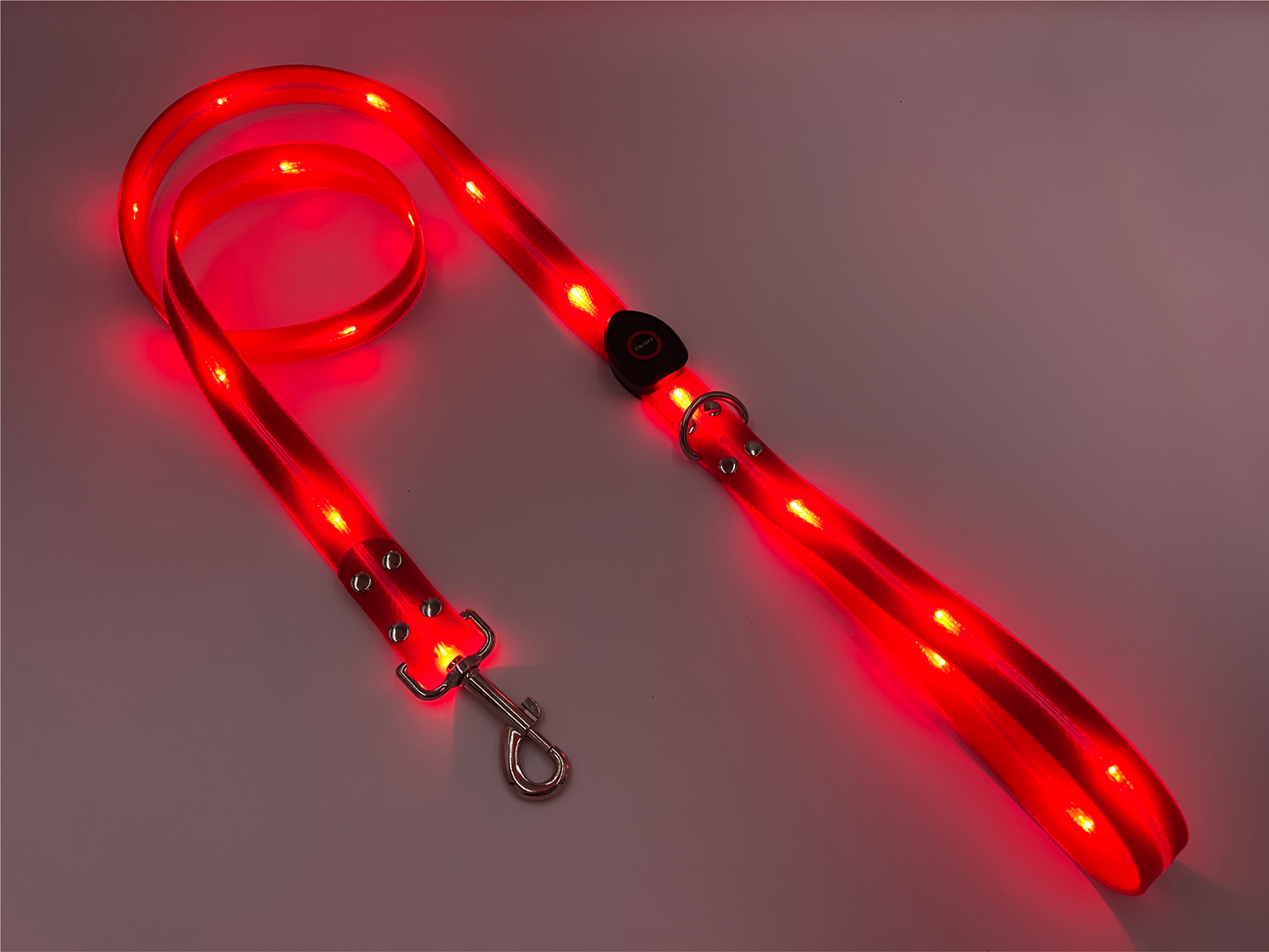 Guinzaglio Led per Cani - Rosso