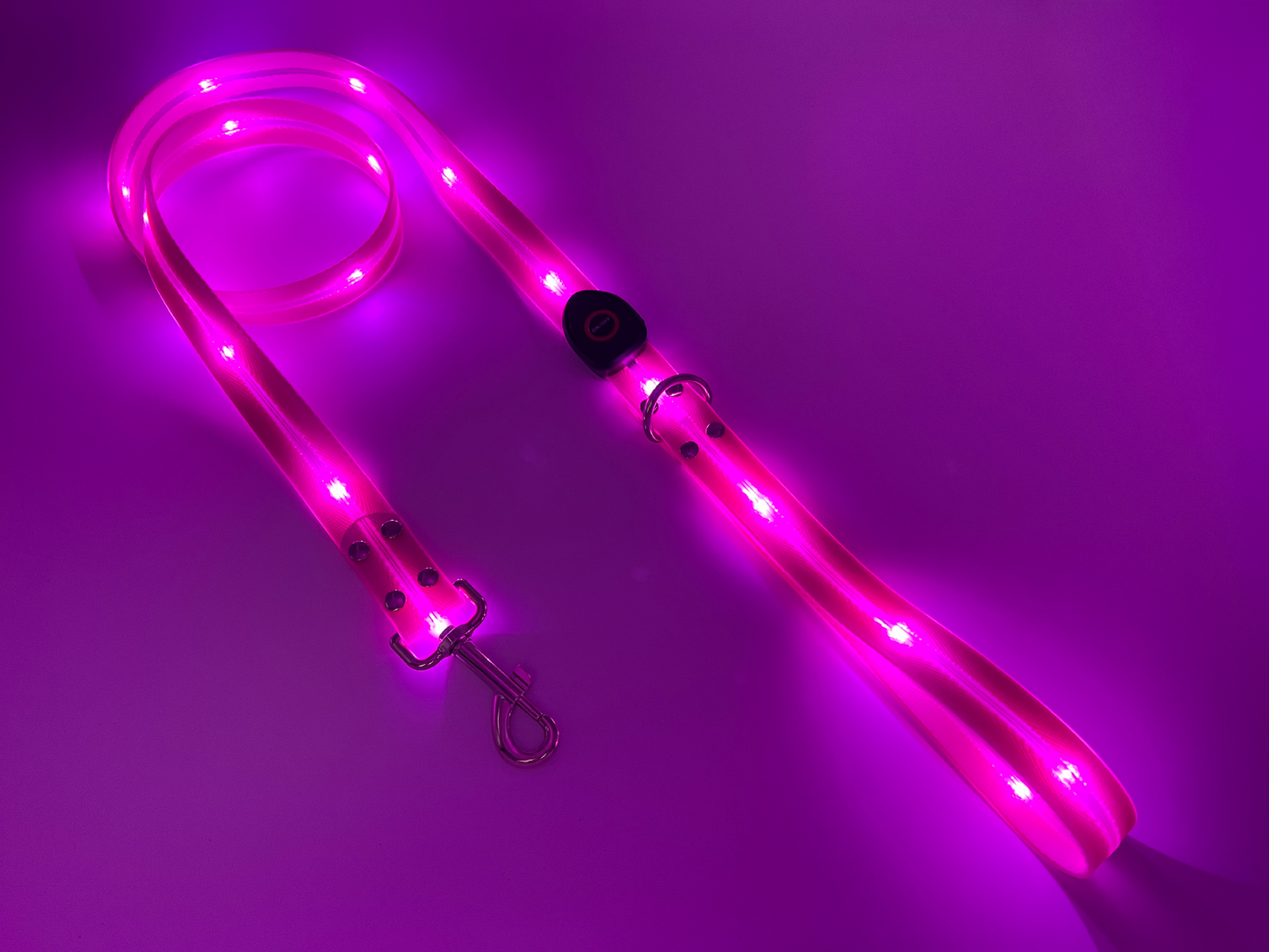 Guinzaglio Led per Cani - Rosa
