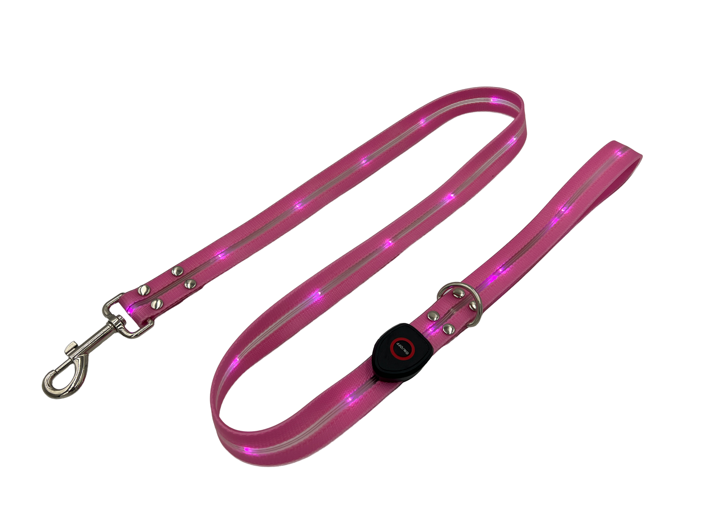 Guinzaglio Led per Cani - Rosa