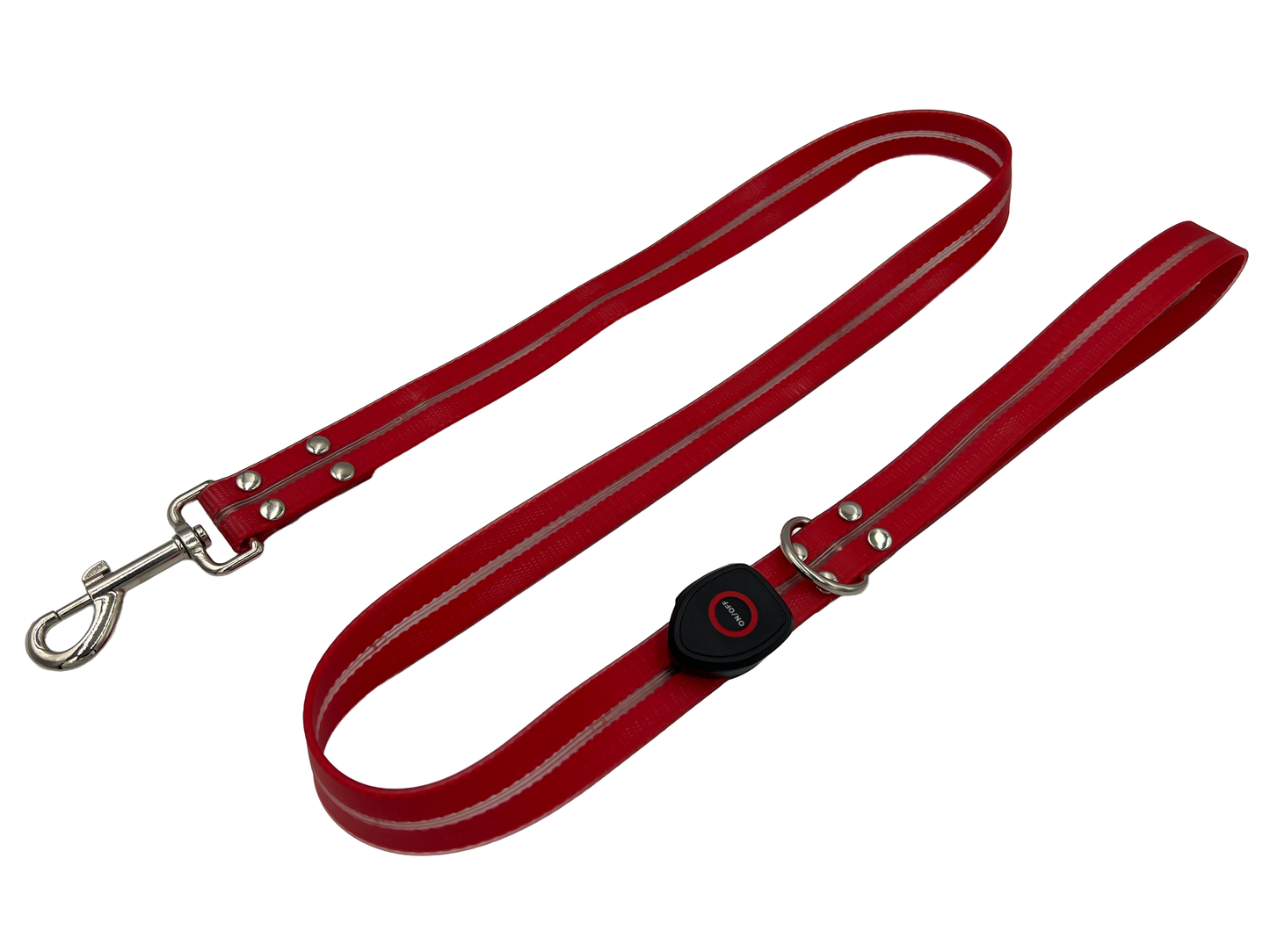 Guinzaglio Led per Cani - Rosso