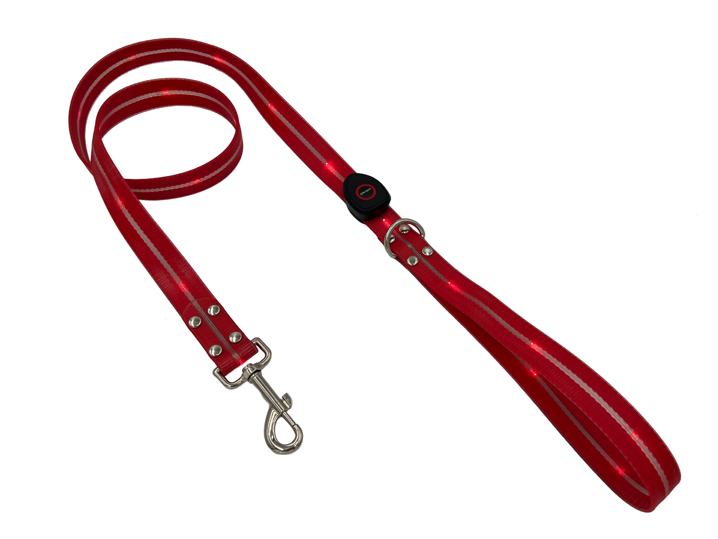 Guinzaglio Led per Cani - Rosso